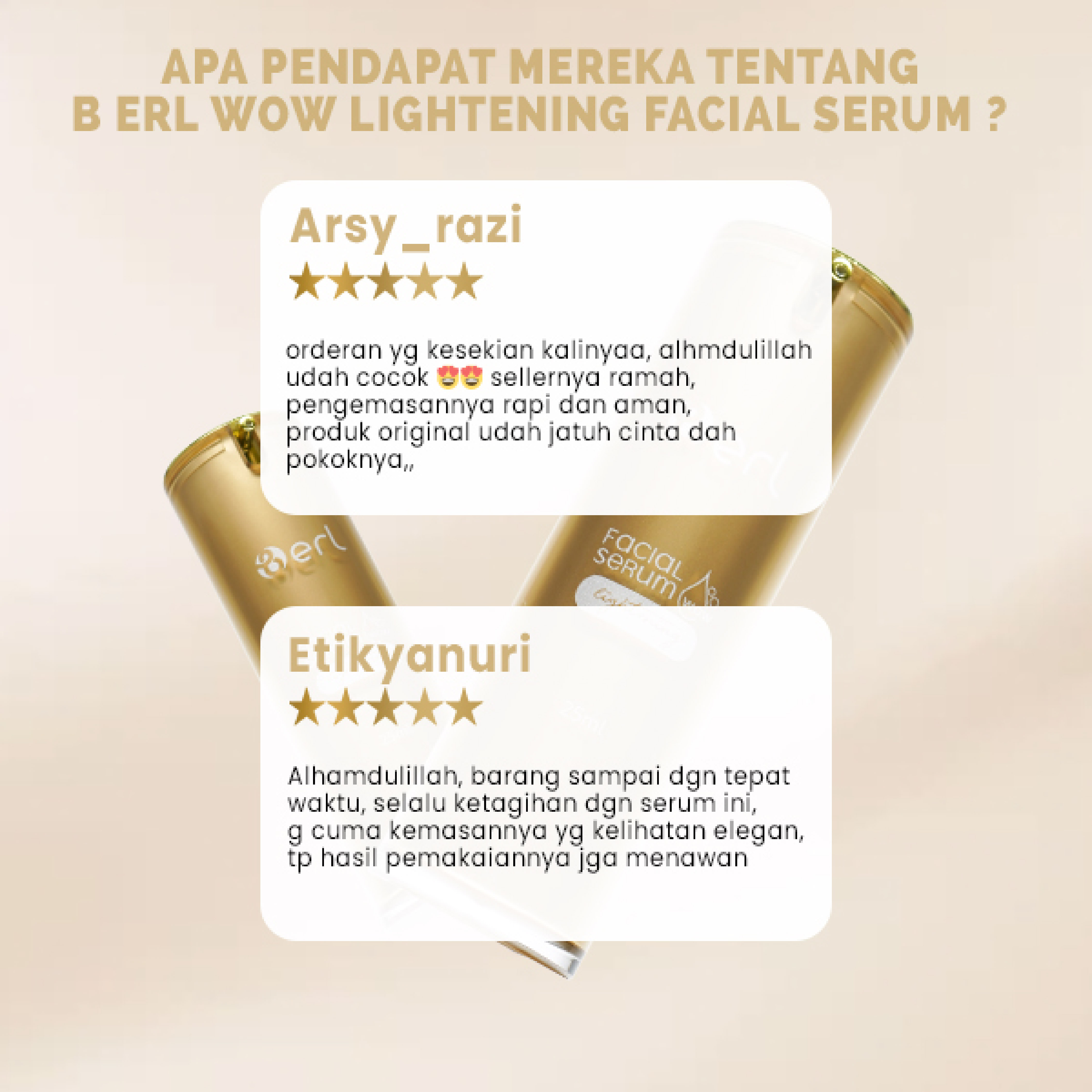 B ERL WOW LIGHTENING FACIAL SERUM
