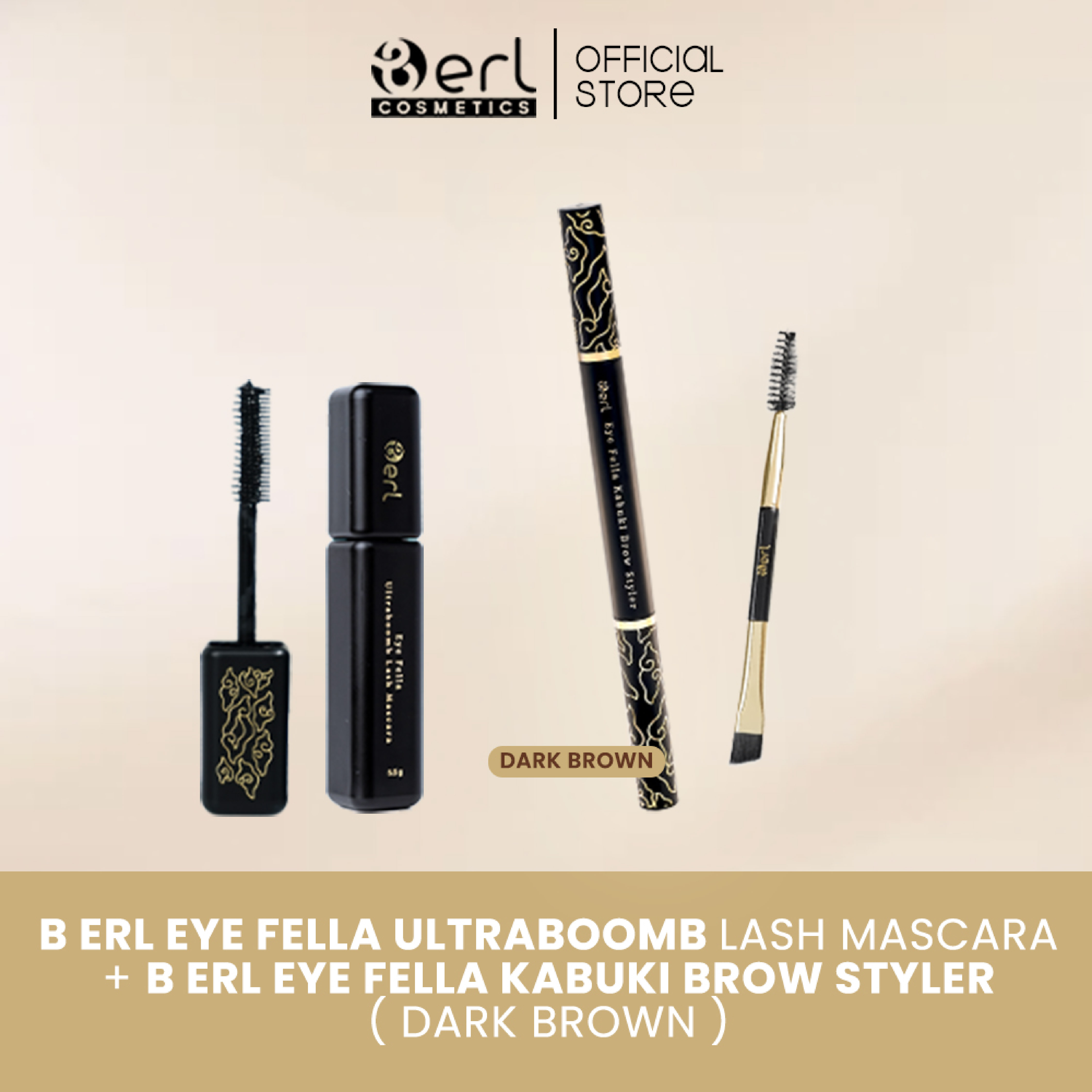 BUNDLING MASCARA EYEBROW DARK BROWN
