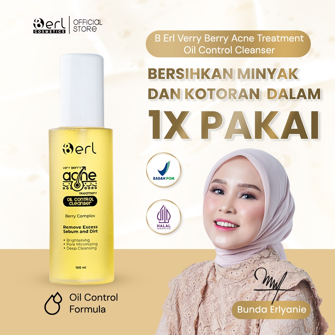 SATUAN B ERL VERY BERRY ACNE TREATMENT OIL CONTROL CLEANSER