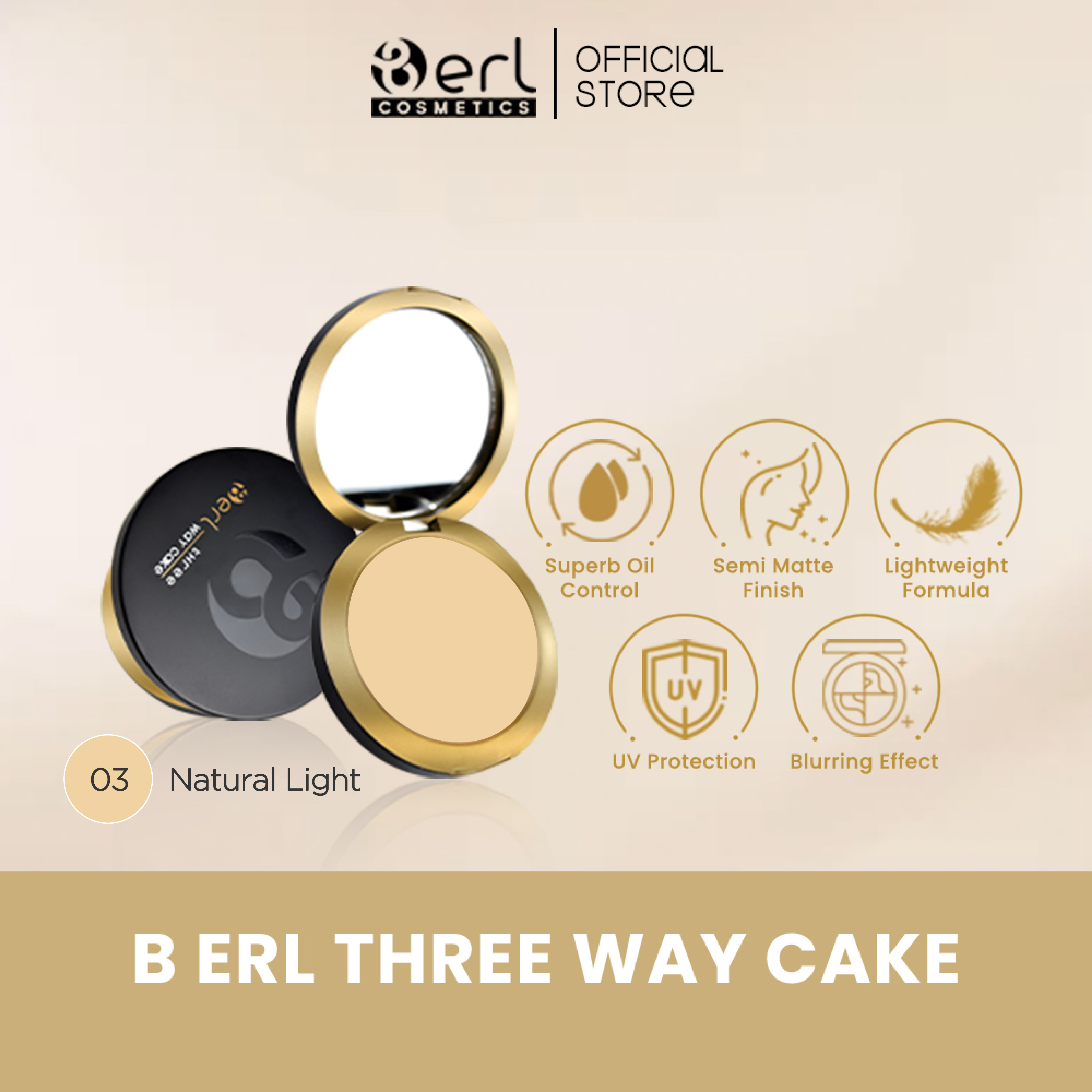 THREE WAY CAKE NATURAL LIGHT