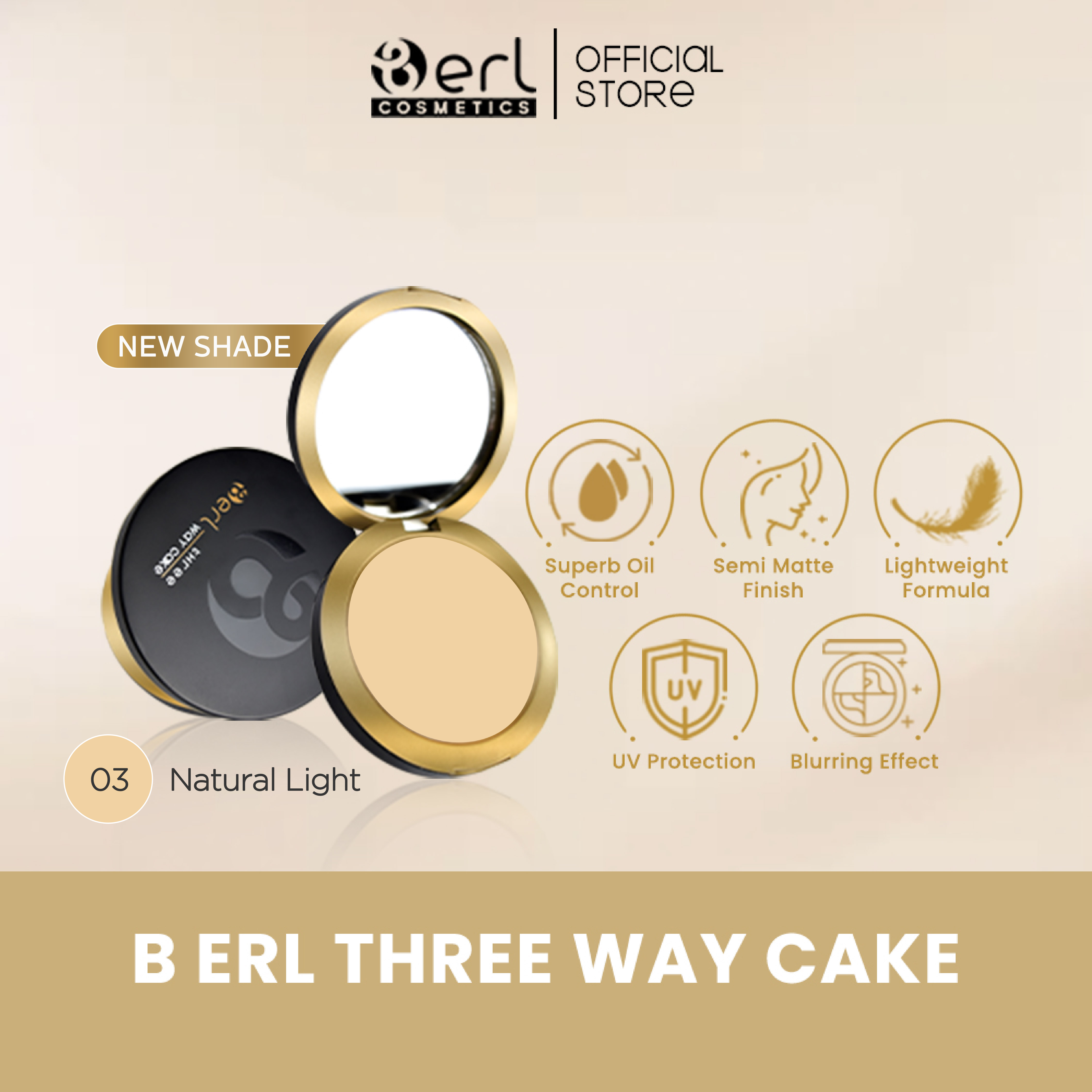 THREE WAY CAKE NATURAL LIGHT